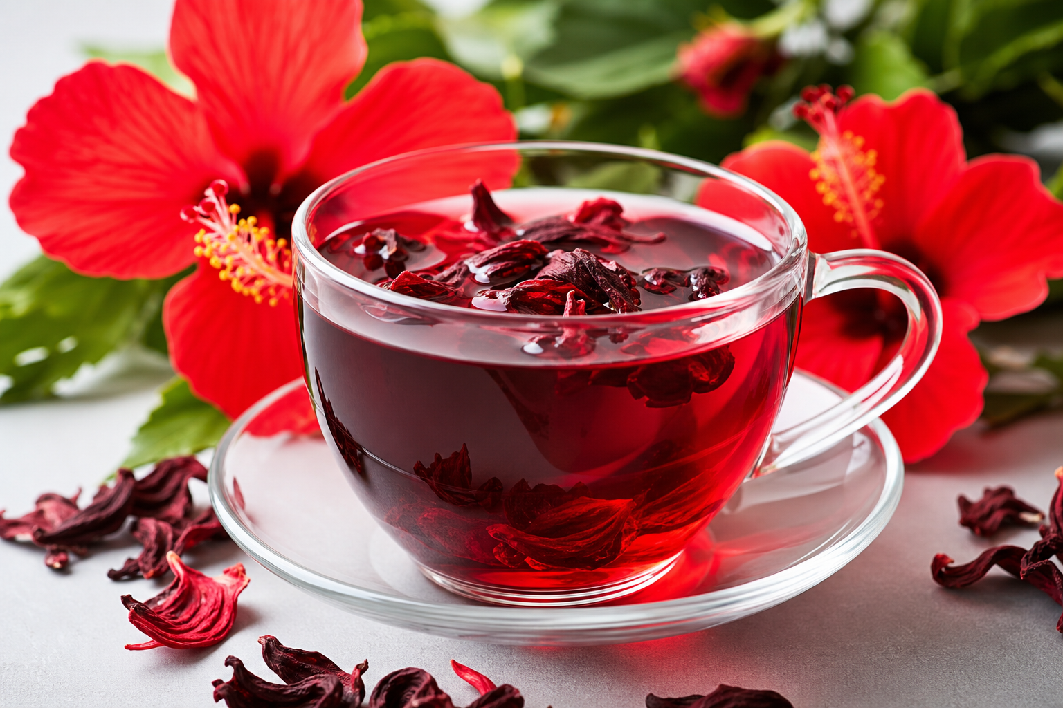 Té de hibisco rojo