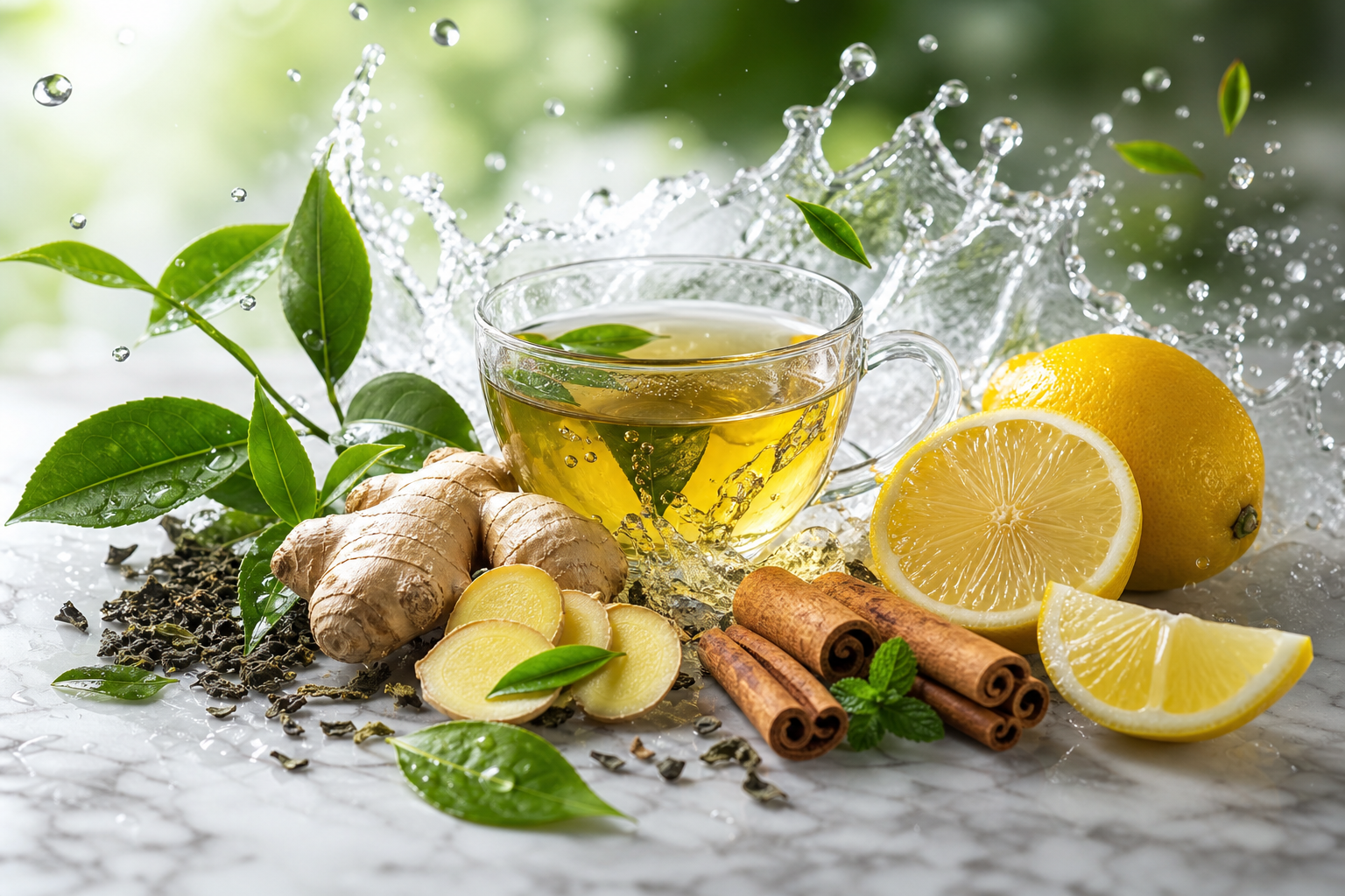 Ingredientes naturales del té
