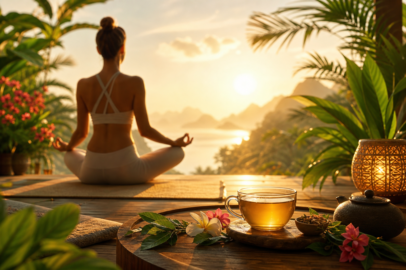 Bienestar y meditación con té